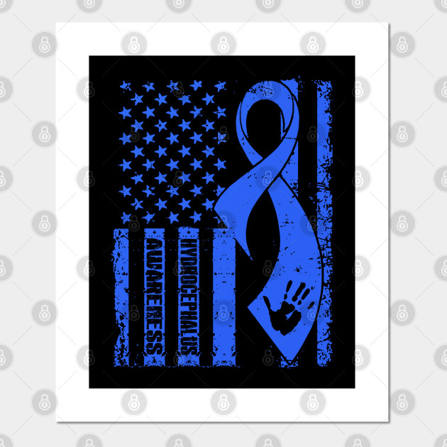 Hydrocephalus Awareness Flag Ribbon Hydrocephalus Posters And Art Prints Teepublic 7893